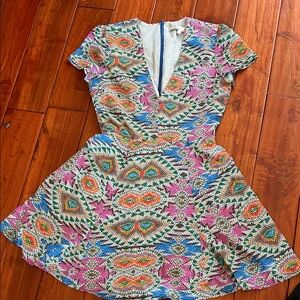 Lovers + Friends Multicolor Patterned Mini Dress